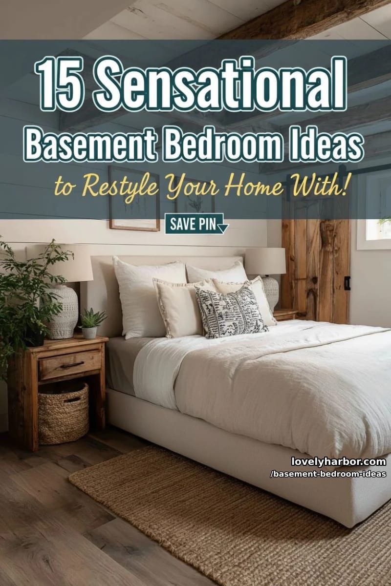 15 Sensational Basement Bedroom Ideas to Restyle Your Home With! 48 basement bedroom ideas - Collage 47