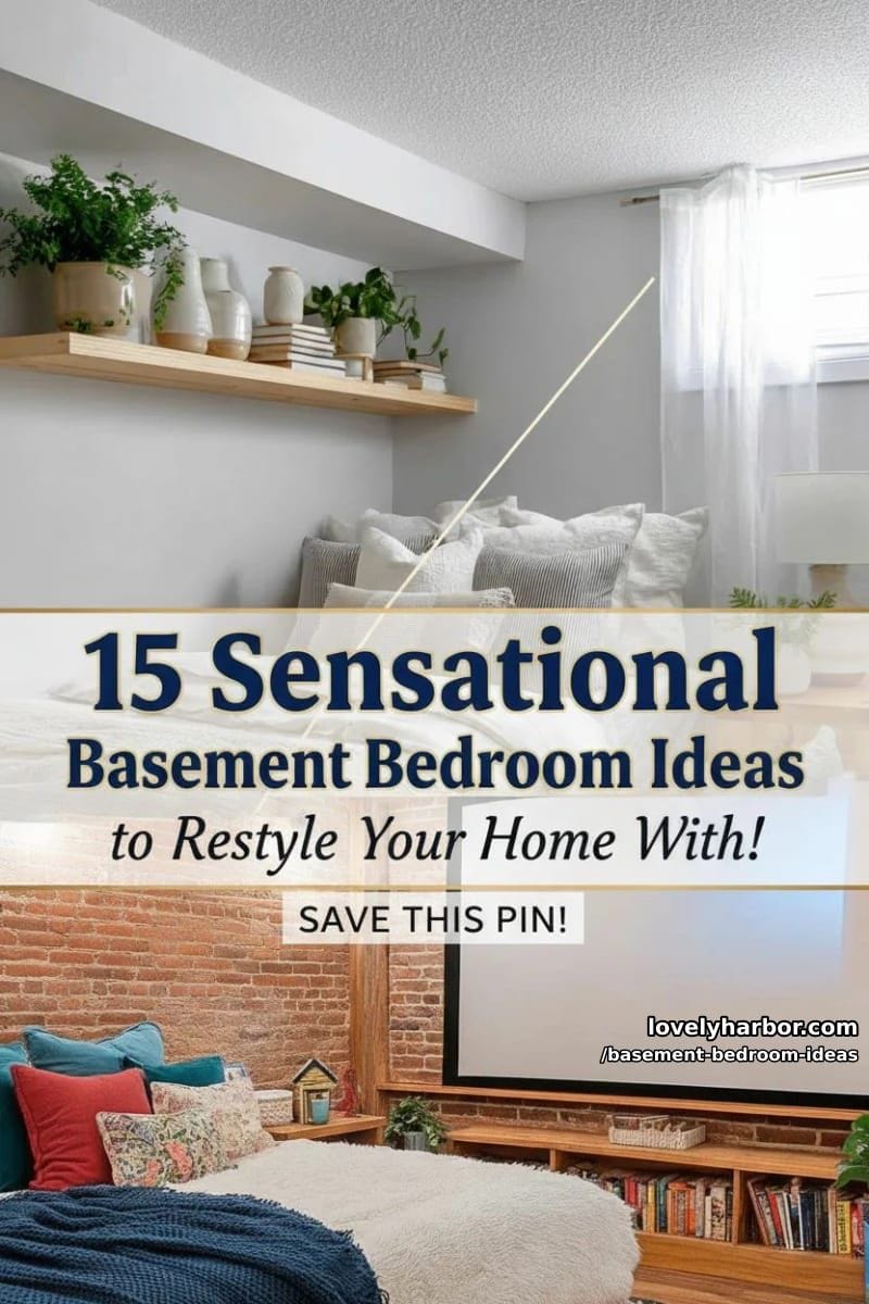15 Sensational Basement Bedroom Ideas to Restyle Your Home With! 53 basement bedroom ideas - Collage 52