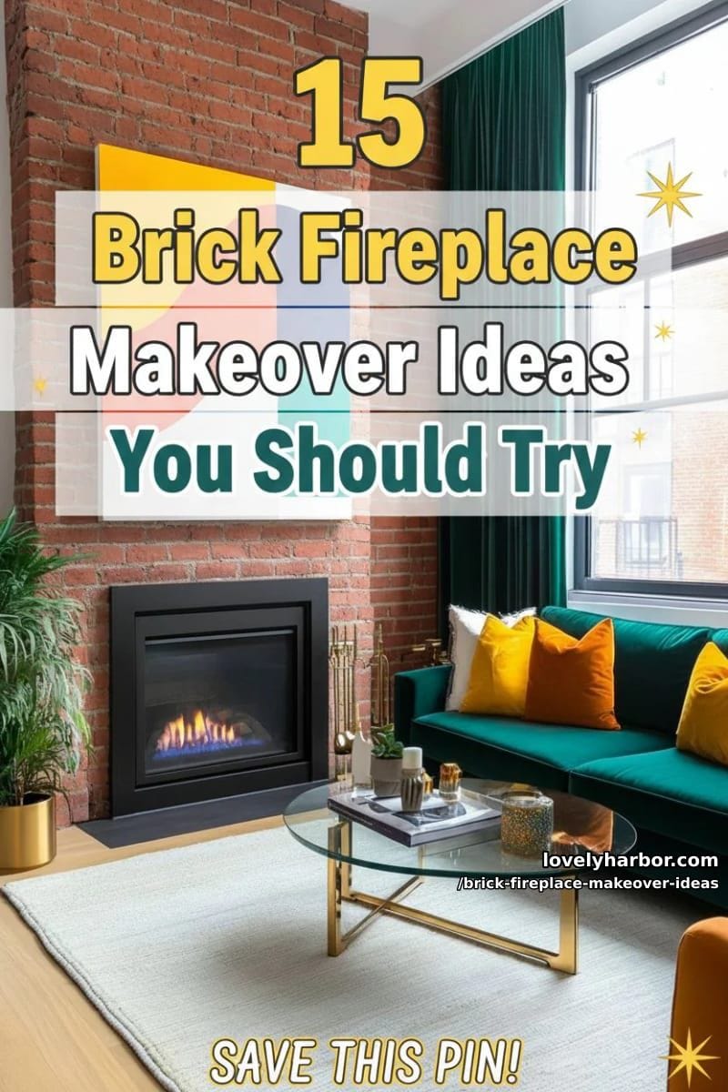 15 Brick Fireplace Makeover Ideas To Inspire 47 brick fireplace makeover ideas - Collage 46