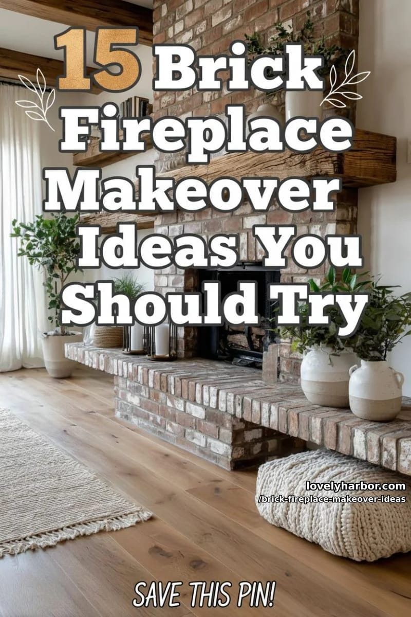 15 Brick Fireplace Makeover Ideas To Inspire 56 brick fireplace makeover ideas - Collage 55