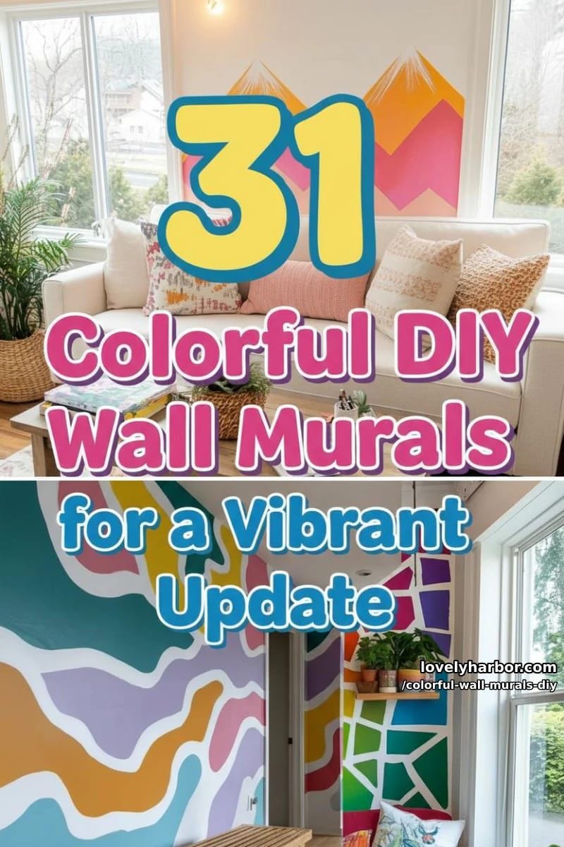 31 Colorful DIY Wall Murals for a Vibrant Home Update 83 colorful wall murals DIY - Collage 82