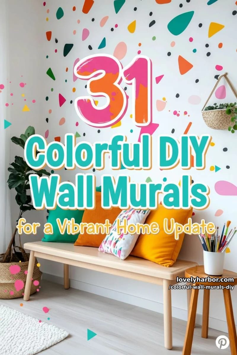 31 Colorful DIY Wall Murals for a Vibrant Home Update 85 colorful wall murals DIY - Collage 84