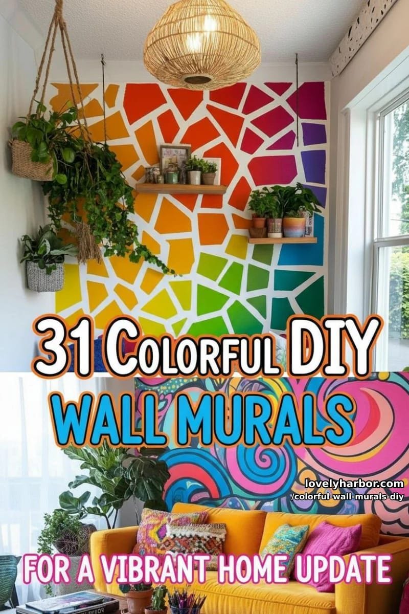 31 Colorful DIY Wall Murals for a Vibrant Home Update 87 colorful wall murals DIY - Collage 86