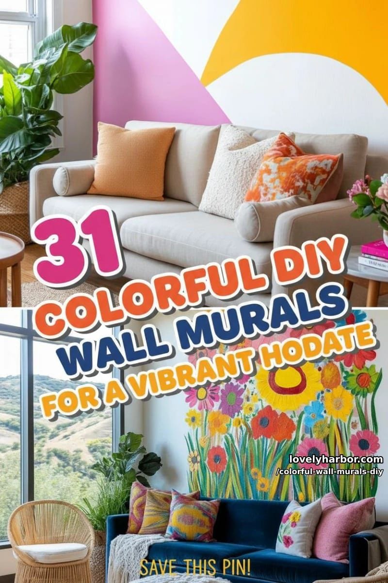 31 Colorful DIY Wall Murals for a Vibrant Home Update 89 colorful wall murals DIY - Collage 88