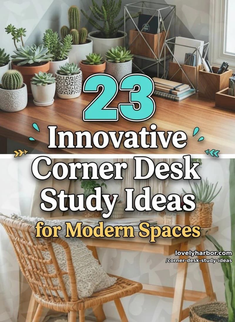 23 Innovative Corner Desk Study Ideas for Modern Spaces 62 corner desk study ideas - Collage 61