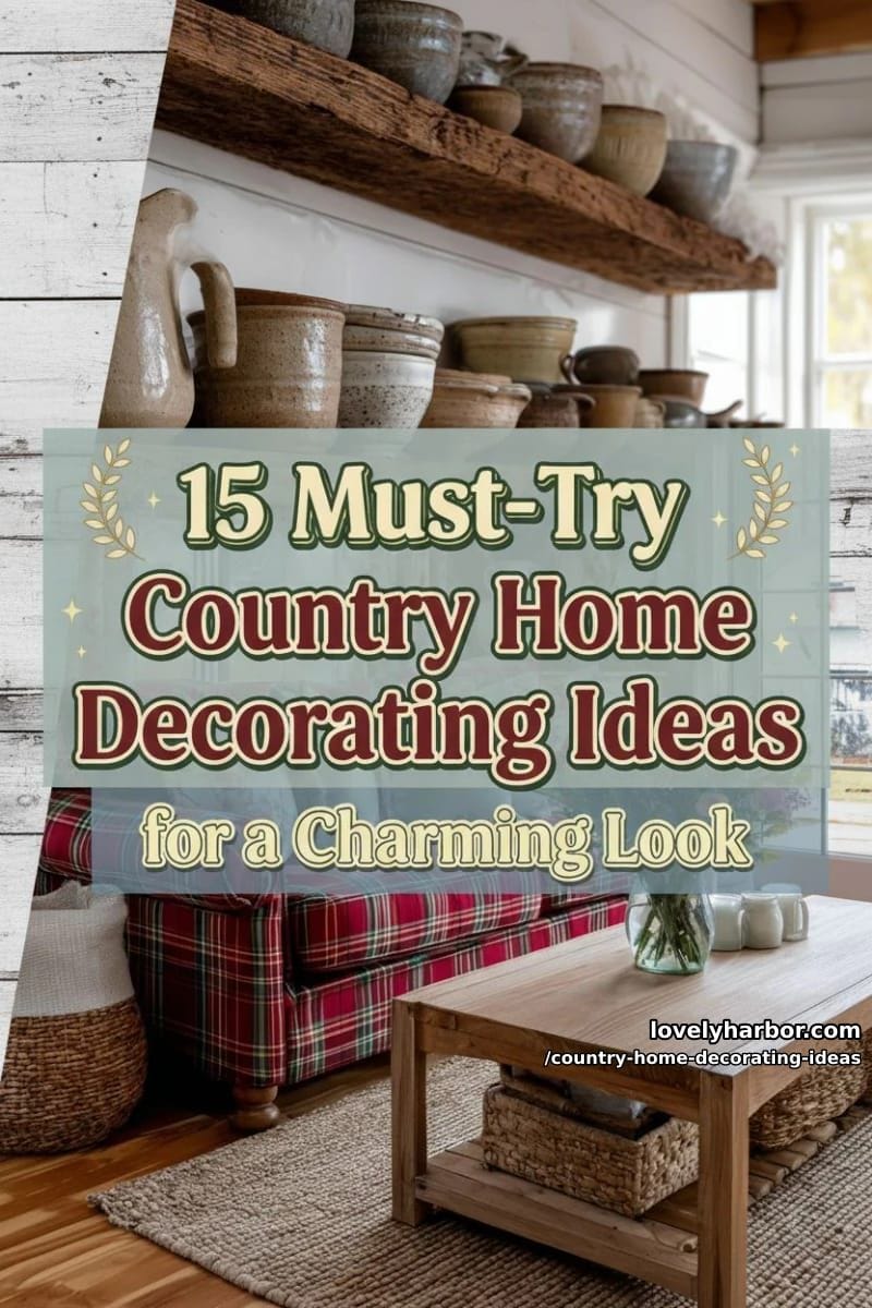 15 Must-Try Country Home Decorating Ideas for a Charming Look 39 country home decorating ideas - Collage 38