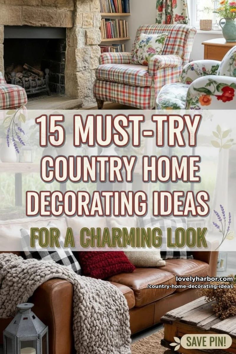 15 Must-Try Country Home Decorating Ideas for a Charming Look 45 country home decorating ideas - Collage 44