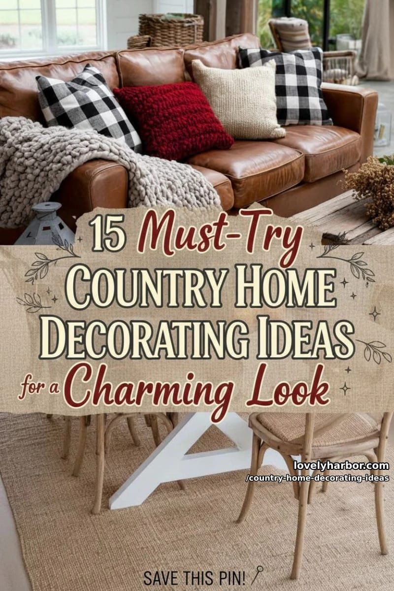 15 Must-Try Country Home Decorating Ideas for a Charming Look 47 country home decorating ideas - Collage 46