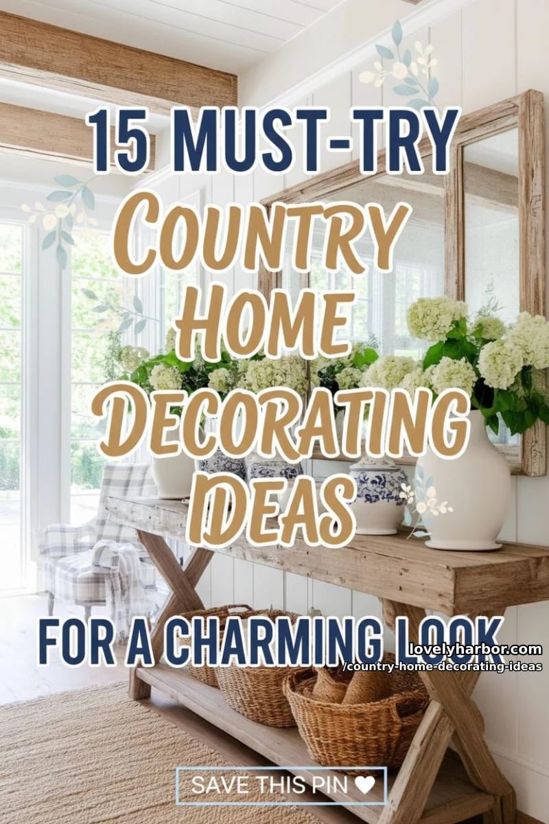 15 Must-Try Country Home Decorating Ideas for a Charming Look 48 country home decorating ideas - Collage 47