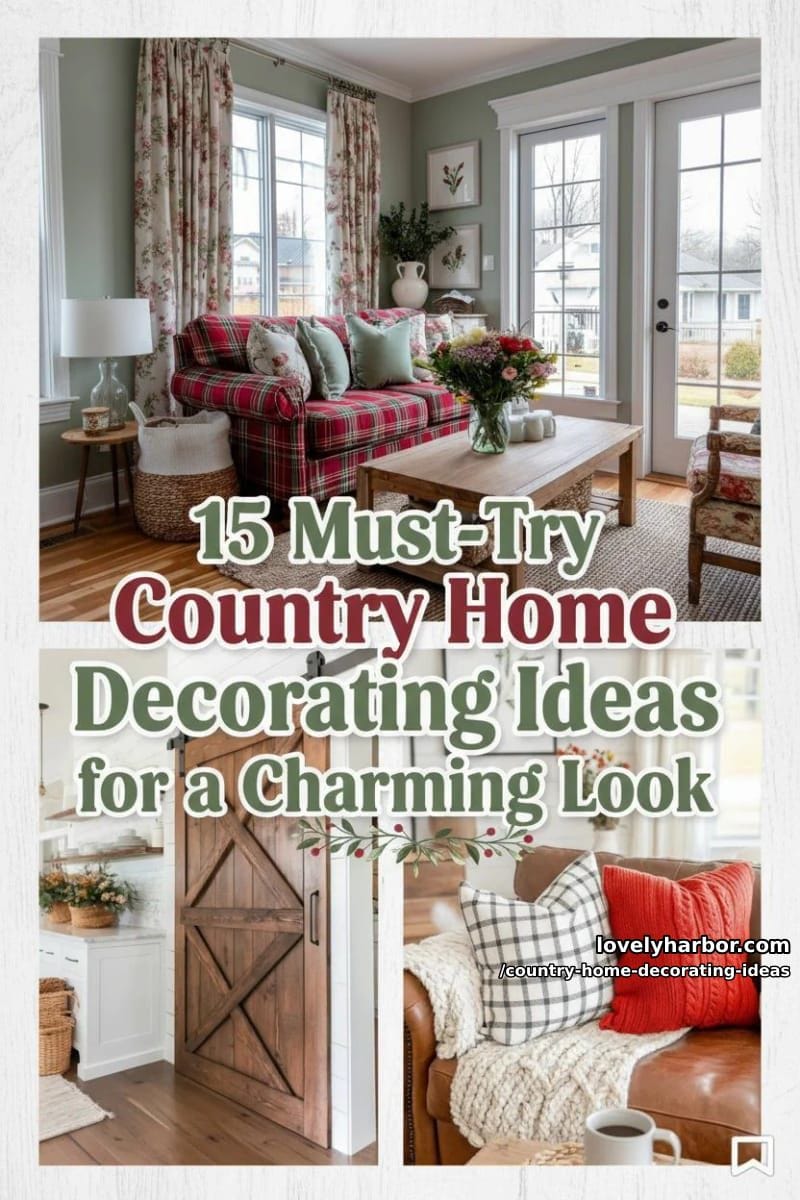 15 Must-Try Country Home Decorating Ideas for a Charming Look 49 country home decorating ideas - Collage 48