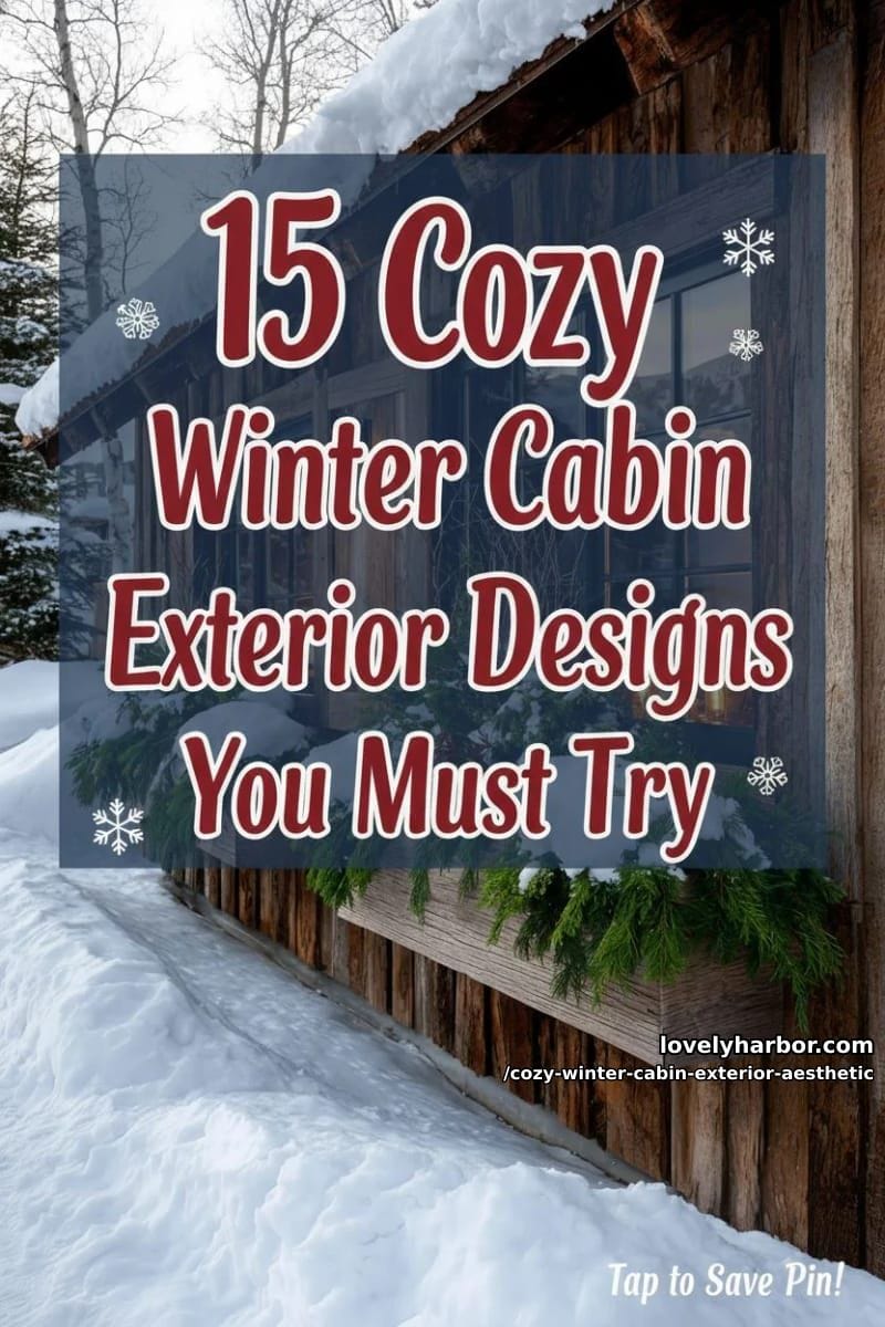 15 Aesthetic Ways to Give Winter Cabin Exteriors a Cozy Vibe 40 cozy winter cabin exterior aesthetic - Collage 39