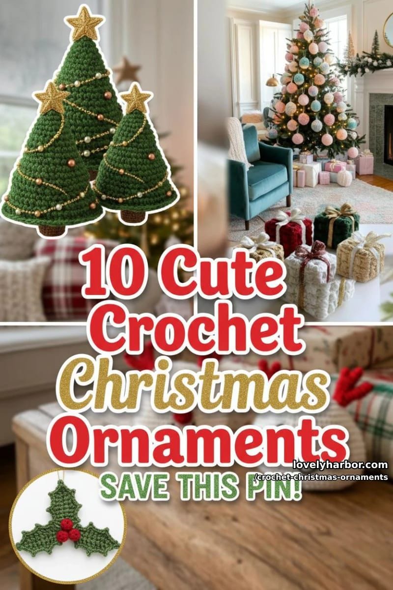 10 Cute Crochet Christmas Ornaments to Make Your Holidays Feel Special 38 crochet christmas ornaments - Collage 21