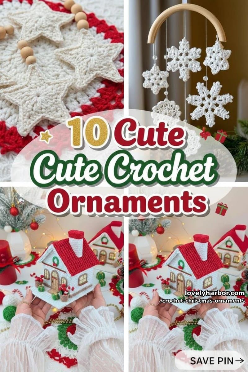 10 Cute Crochet Christmas Ornaments to Make Your Holidays Feel Special 39 crochet christmas ornaments - Collage 22