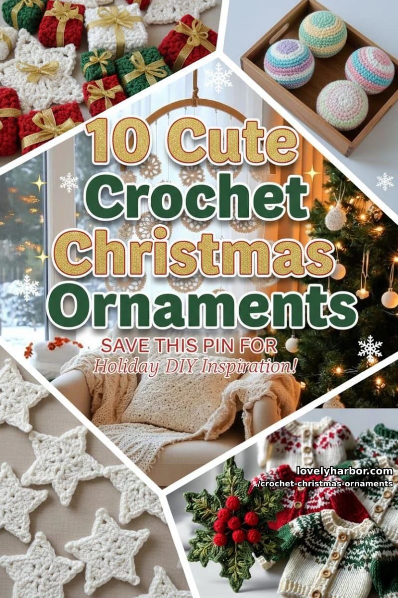 10 Cute Crochet Christmas Ornaments to Make Your Holidays Feel Special 40 crochet christmas ornaments - Collage 23