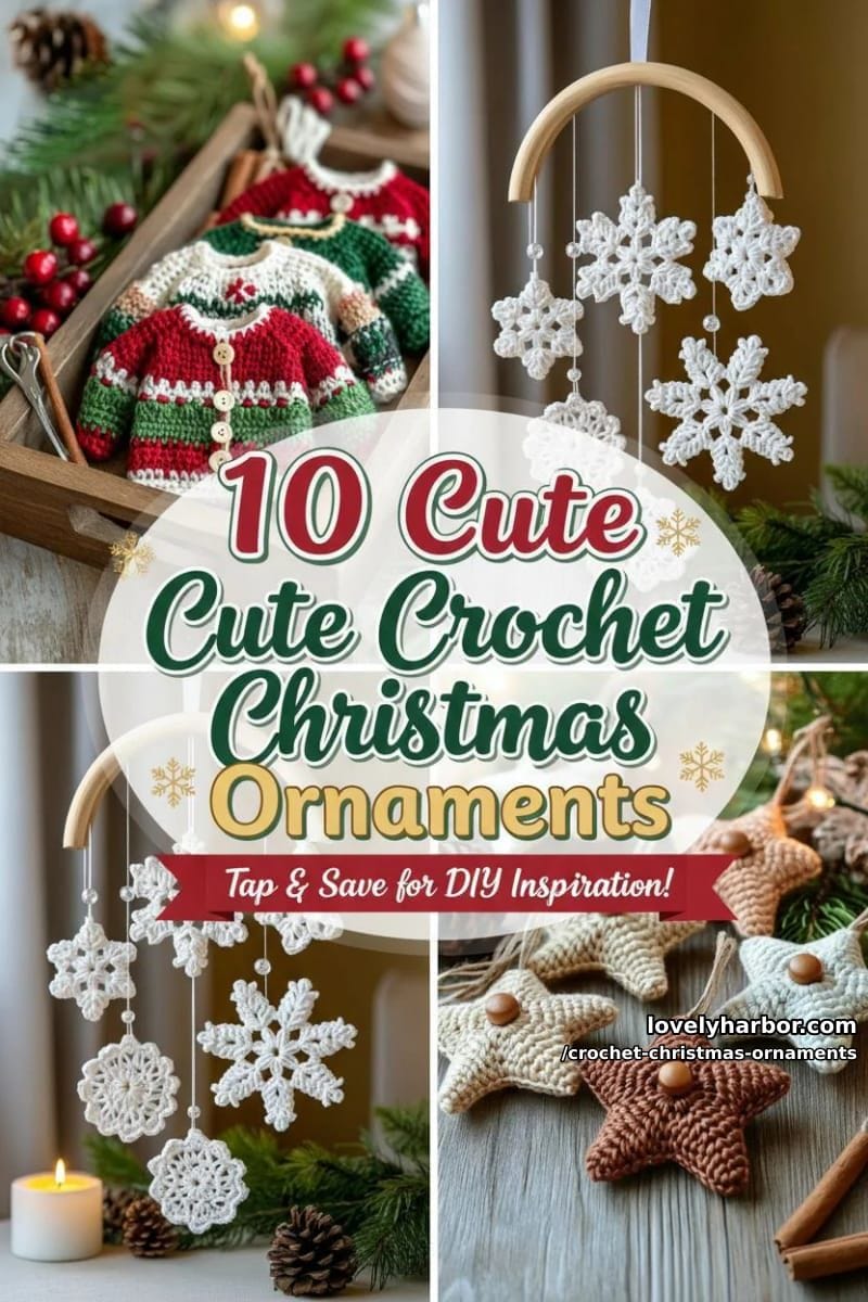 10 Cute Crochet Christmas Ornaments to Make Your Holidays Feel Special 41 crochet christmas ornaments - Collage 24