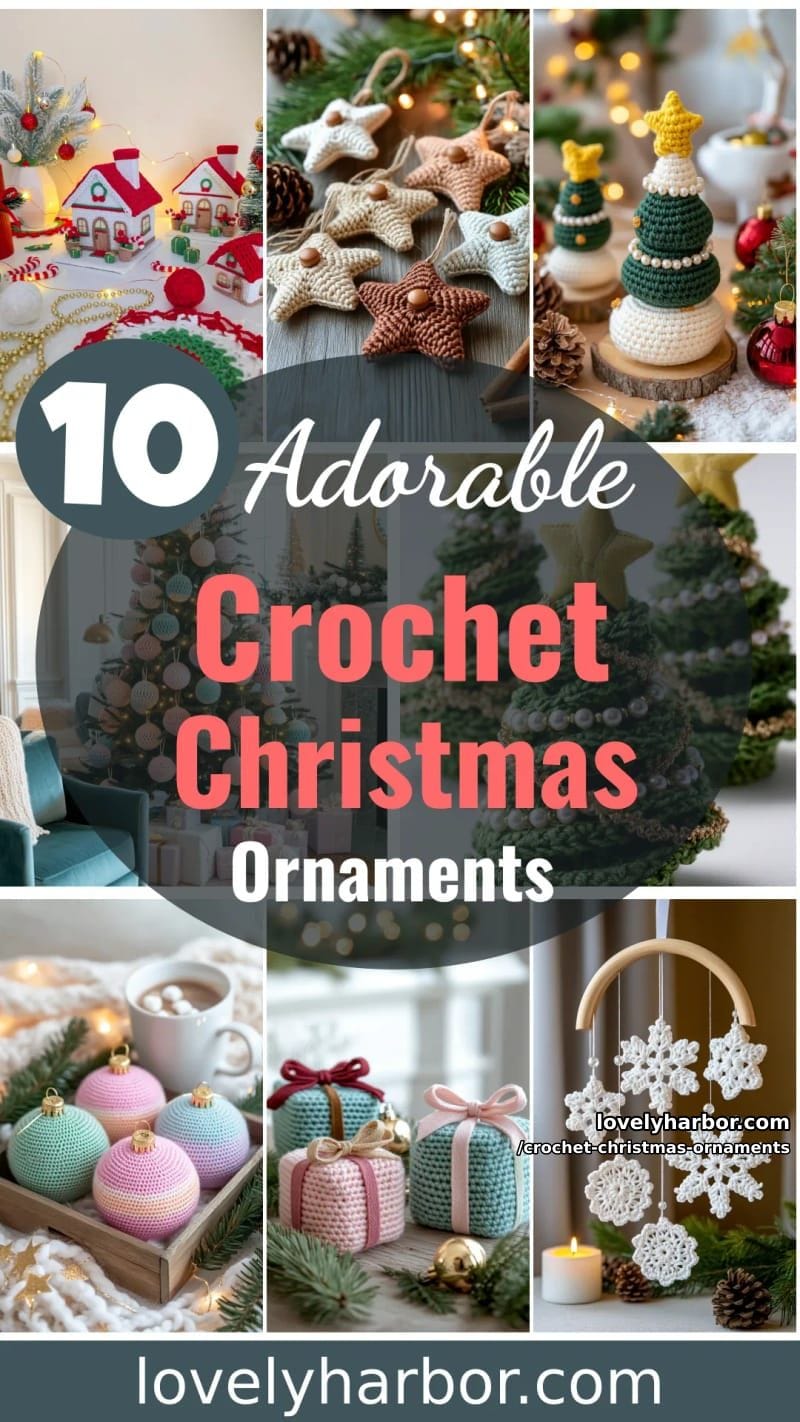 10 Cute Crochet Christmas Ornaments to Make Your Holidays Feel Special 43 crochet christmas ornaments - Collage 26
