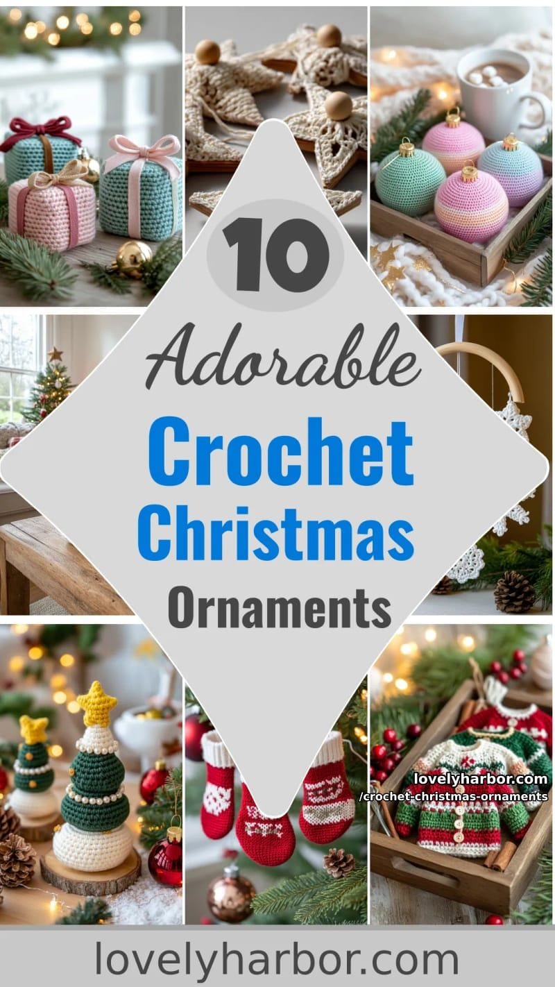 10 Cute Crochet Christmas Ornaments to Make Your Holidays Feel Special 44 crochet christmas ornaments - Collage 27