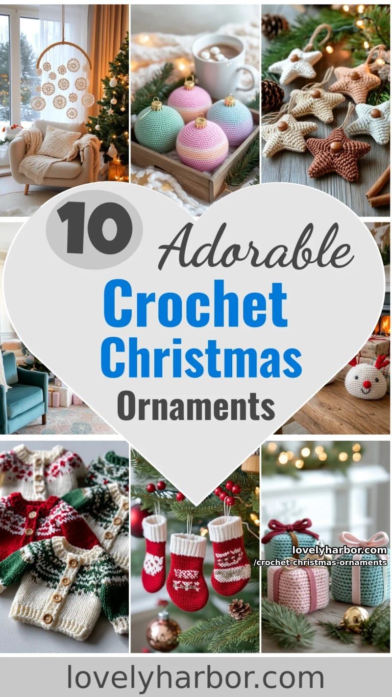 10 Cute Crochet Christmas Ornaments to Make Your Holidays Feel Special 45 crochet christmas ornaments - Collage 28