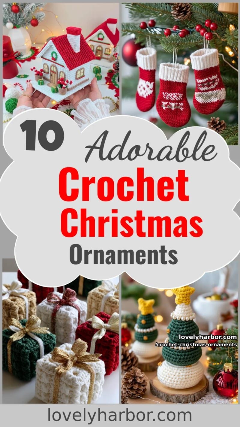 10 Cute Crochet Christmas Ornaments to Make Your Holidays Feel Special 46 crochet christmas ornaments - Collage 29