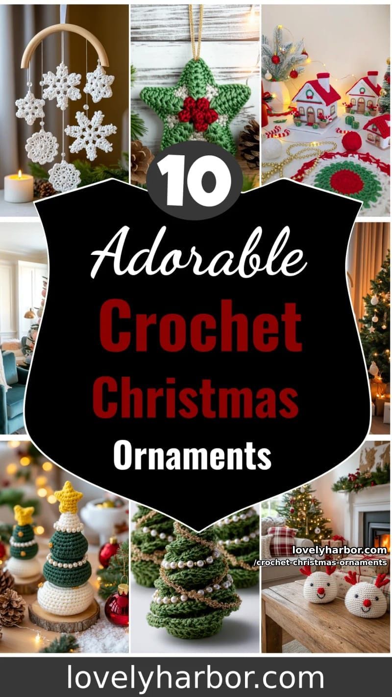 10 Cute Crochet Christmas Ornaments to Make Your Holidays Feel Special 49 crochet christmas ornaments - Collage 32