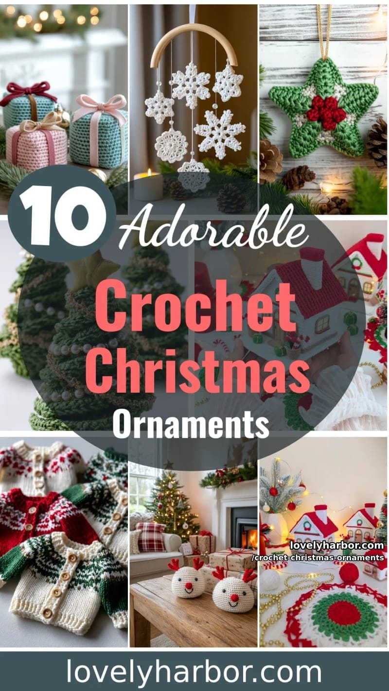 10 Cute Crochet Christmas Ornaments to Make Your Holidays Feel Special 51 crochet christmas ornaments - Collage 34