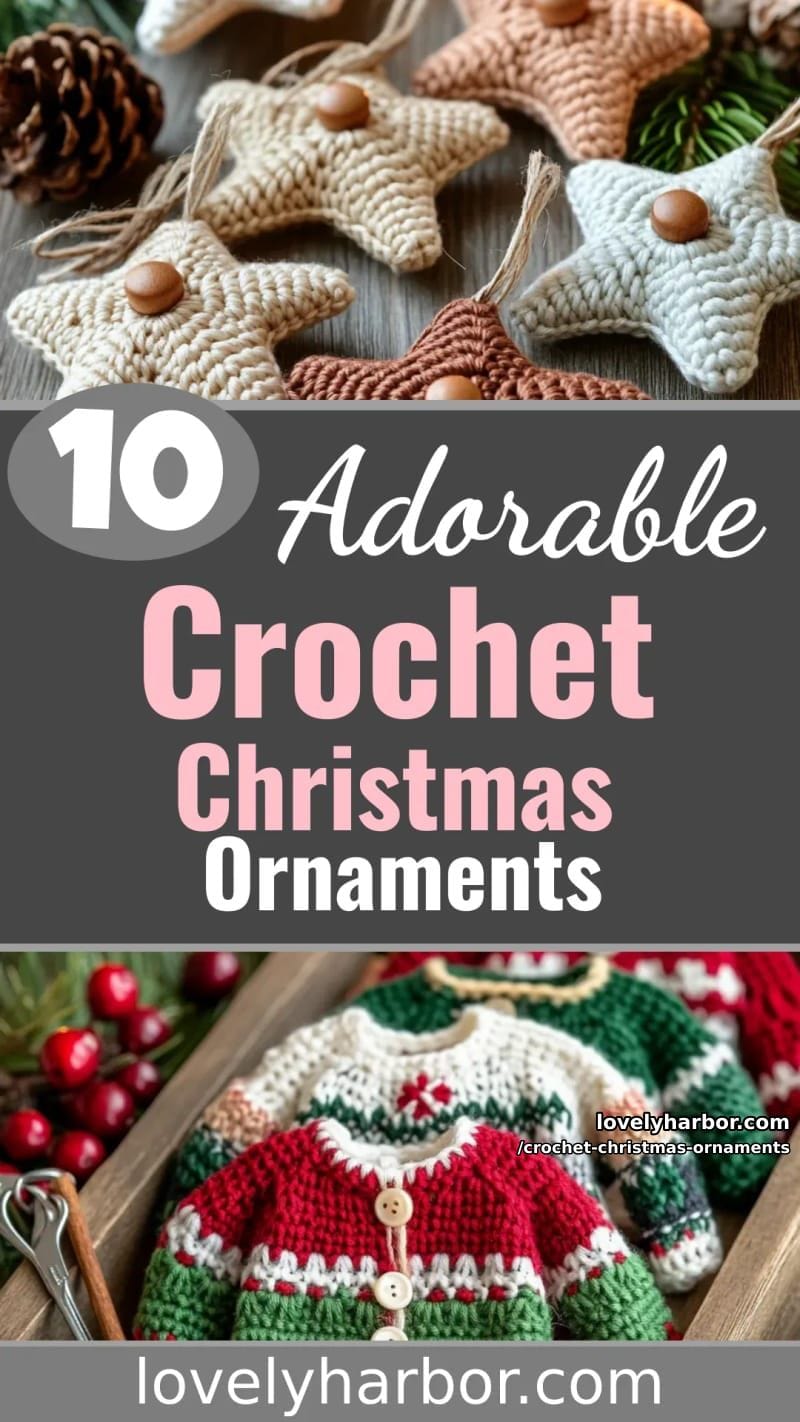 10 Cute Crochet Christmas Ornaments to Make Your Holidays Feel Special 52 crochet christmas ornaments - Collage 35