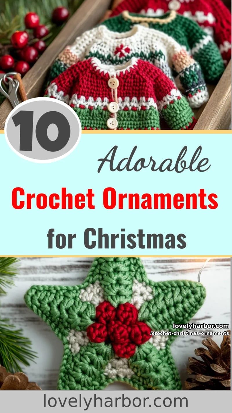10 Cute Crochet Christmas Ornaments to Make Your Holidays Feel Special 53 crochet christmas ornaments - Collage 36