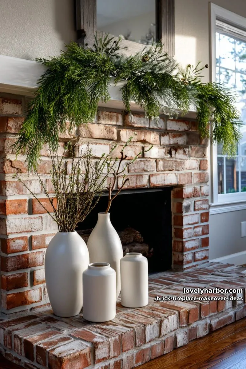decorate with seasonal garlands and minimalist ceramic vases for year-round style. 1