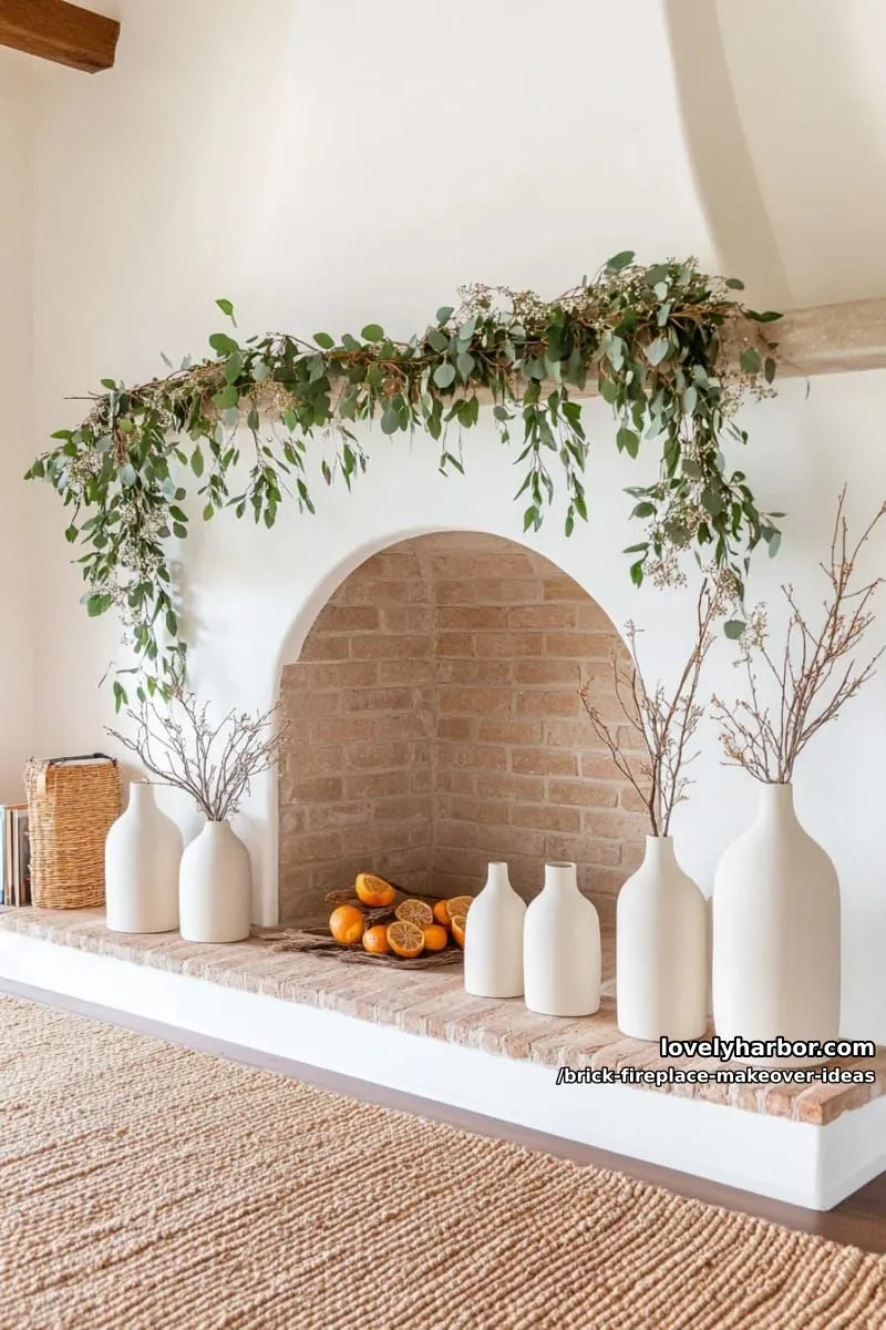 decorate with seasonal garlands and minimalist ceramic vases for year-round style. 1