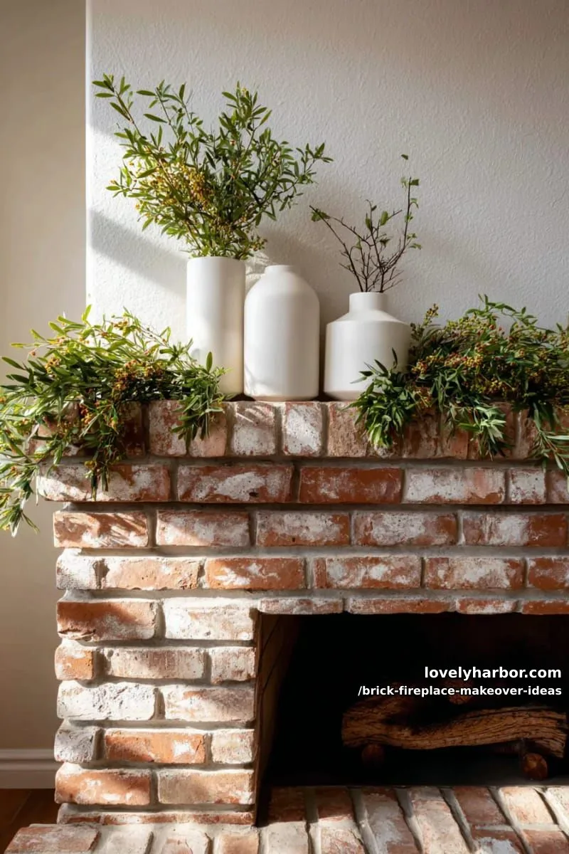 decorate with seasonal garlands and minimalist ceramic vases for year-round style. 1