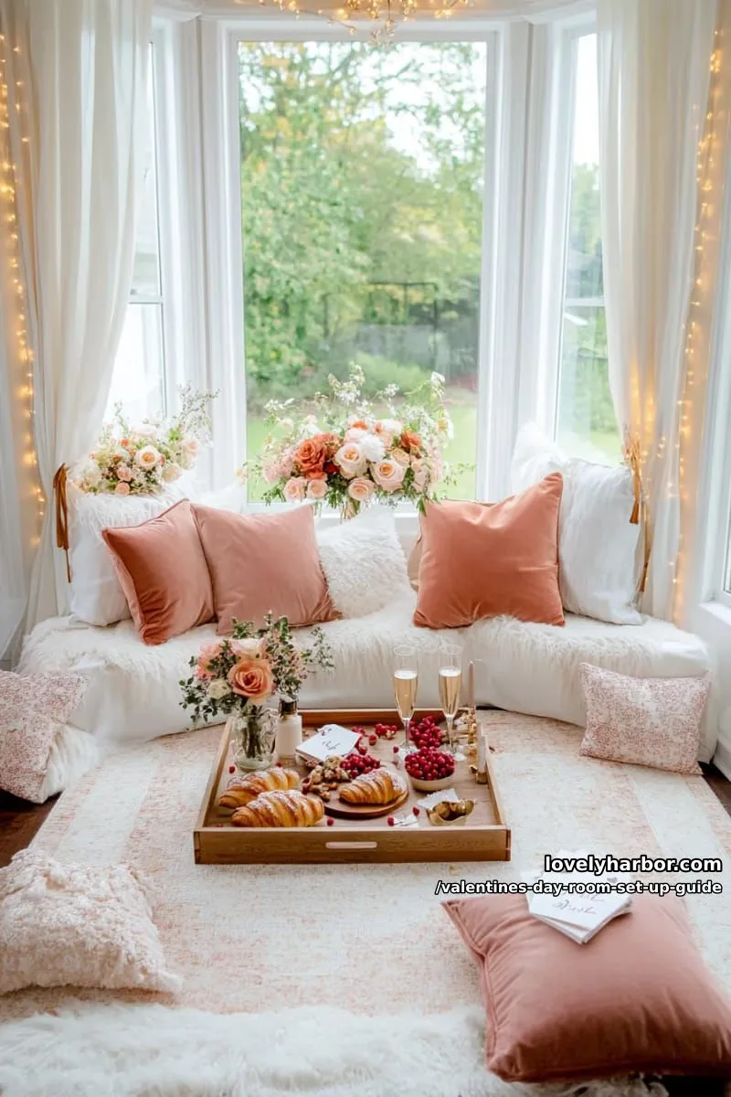 Valentine’s Day Room Set Up Guide: Tips for 2026 34 dining and lounging with love 1
