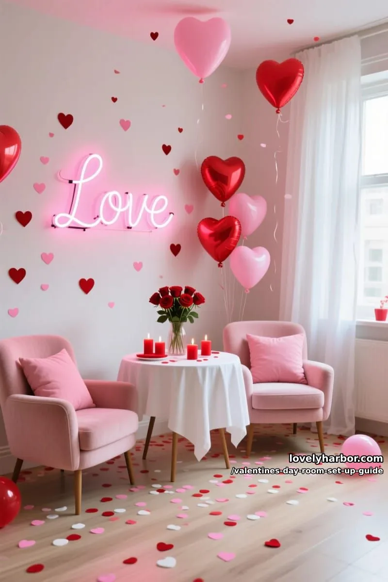 Valentine’s Day Room Set Up Guide: Tips for 2026 35 dining and lounging with love 1