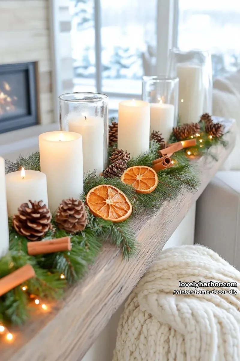dried orange slice and star anise garland for a natural, fragrant touch 1