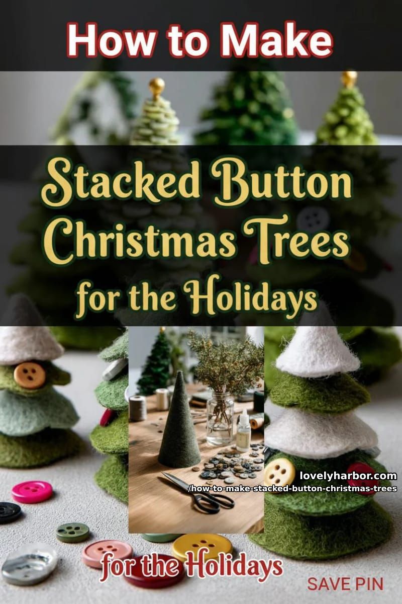 How to Make Stacked Button Christmas Trees for the Holidays 20 enjoy your handmade button christmas trees! 11
