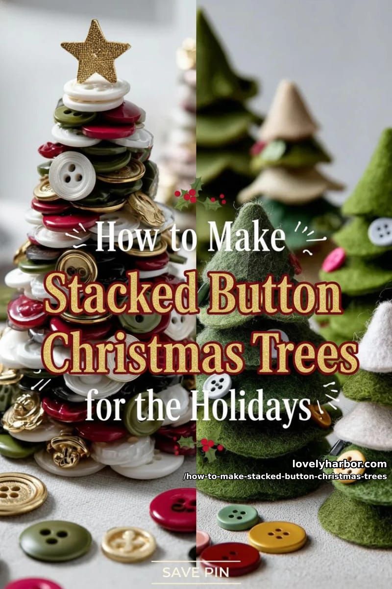 How to Make Stacked Button Christmas Trees for the Holidays 23 enjoy your handmade button christmas trees! 14