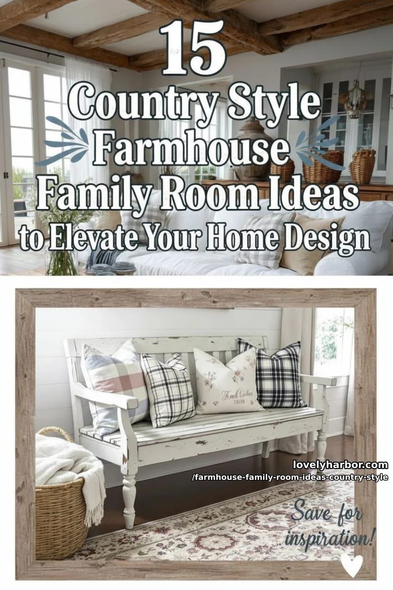 15 Country Style Farmhouse Family Room Ideas to Elevate Your Home Design 45 farmhouse family room ideas country style - Collage 44