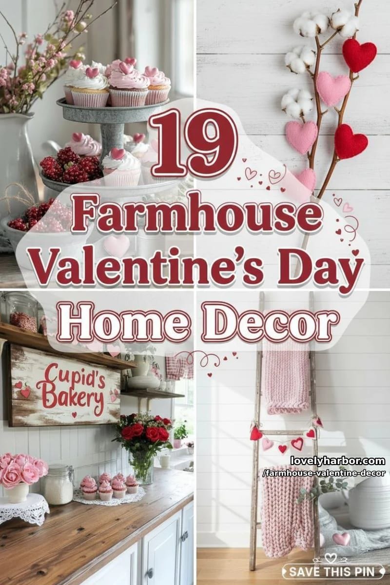 19 Farmhouse Valentine's Day Home Decor Ideas 96 farmhouse valentine decor - Collage 54