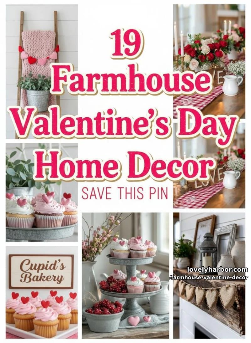 19 Farmhouse Valentine's Day Home Decor Ideas 97 farmhouse valentine decor - Collage 55