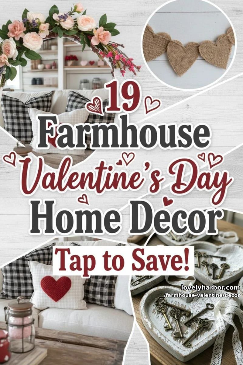 19 Farmhouse Valentine's Day Home Decor Ideas 98 farmhouse valentine decor - Collage 56