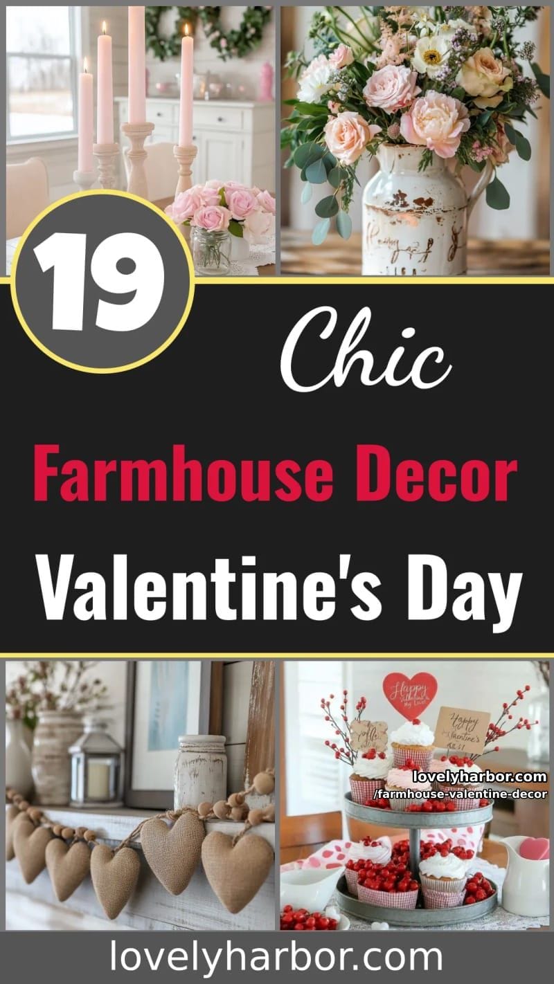 19 Farmhouse Valentine's Day Home Decor Ideas 103 farmhouse valentine decor - Collage 61