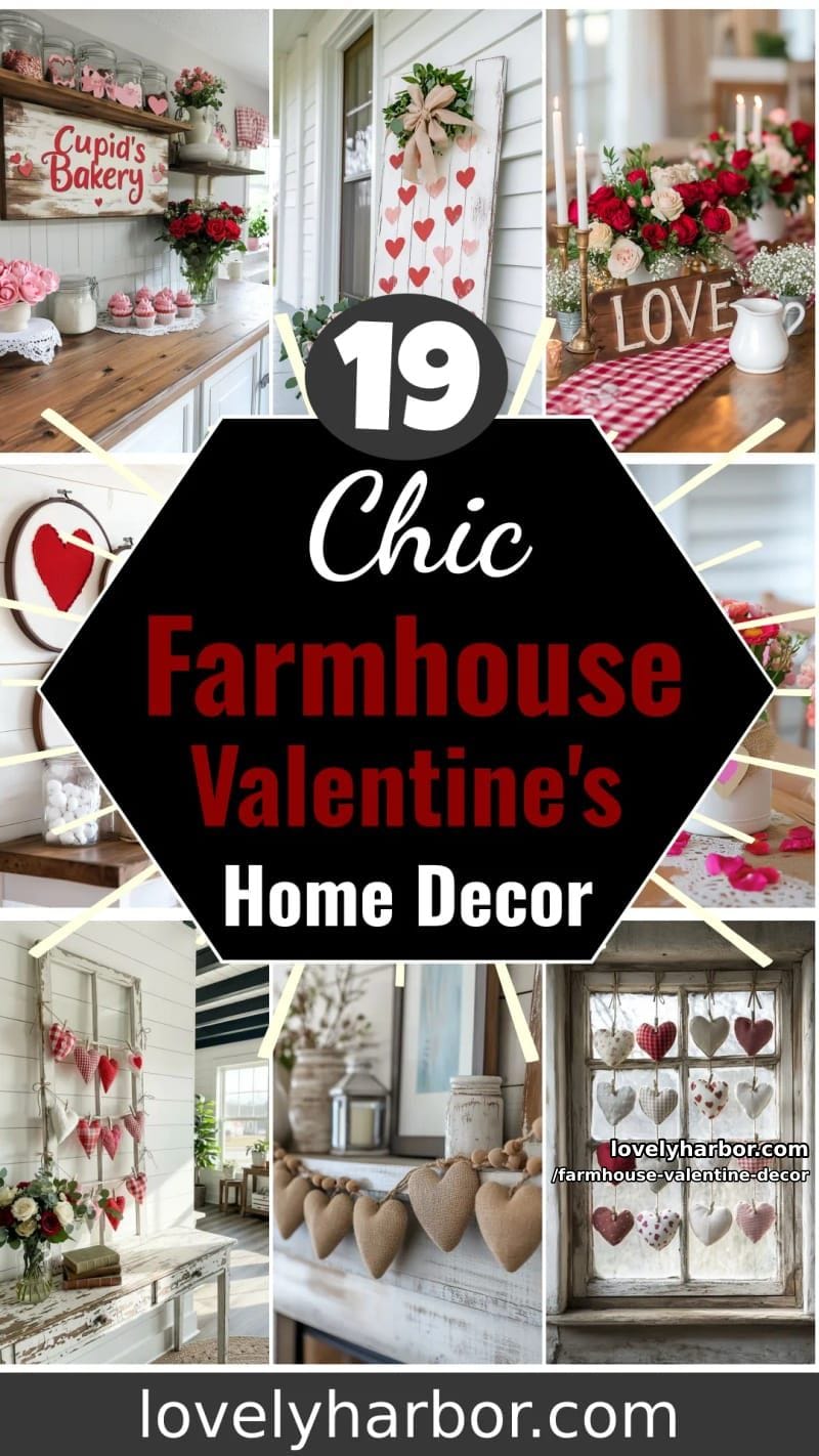 19 Farmhouse Valentine's Day Home Decor Ideas 105 farmhouse valentine decor - Collage 63
