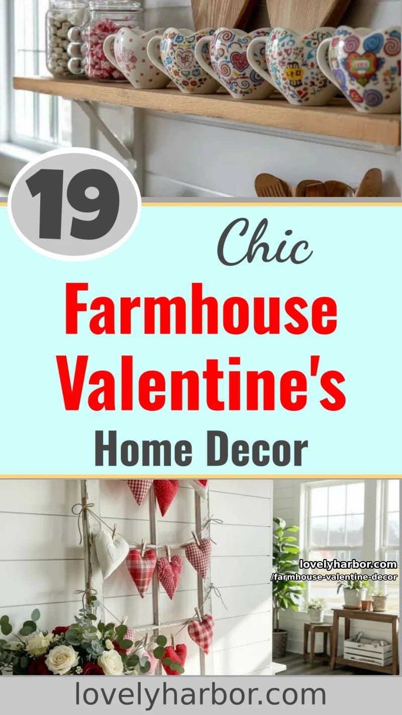 19 Farmhouse Valentine's Day Home Decor Ideas 106 farmhouse valentine decor - Collage 64