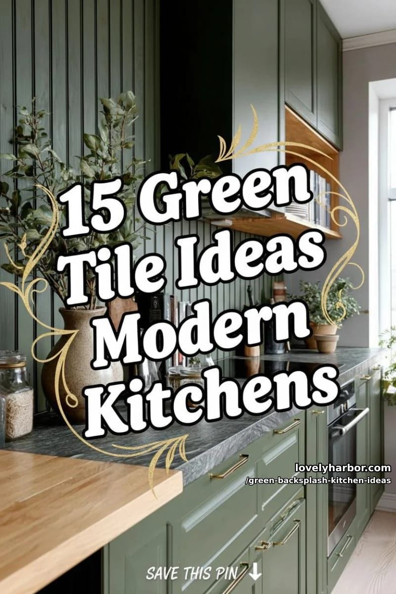15 Green Backsplash Ideas for Modern Kitchens 46 green backsplash kitchen ideas - Collage 45