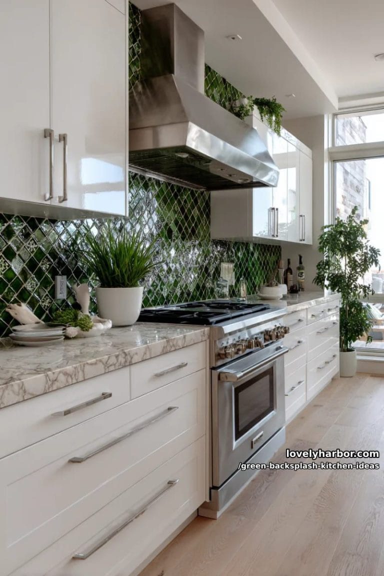 15 Green Backsplash Ideas For Modern Kitchens - Lovely Harbor