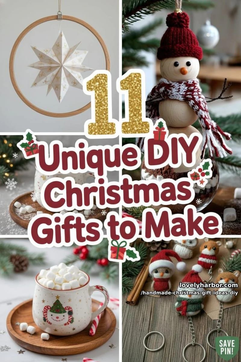 11 Unique DIY Christmas Gifts to Make This Year 34 handmade christmas gift ideas diy - Collage 33