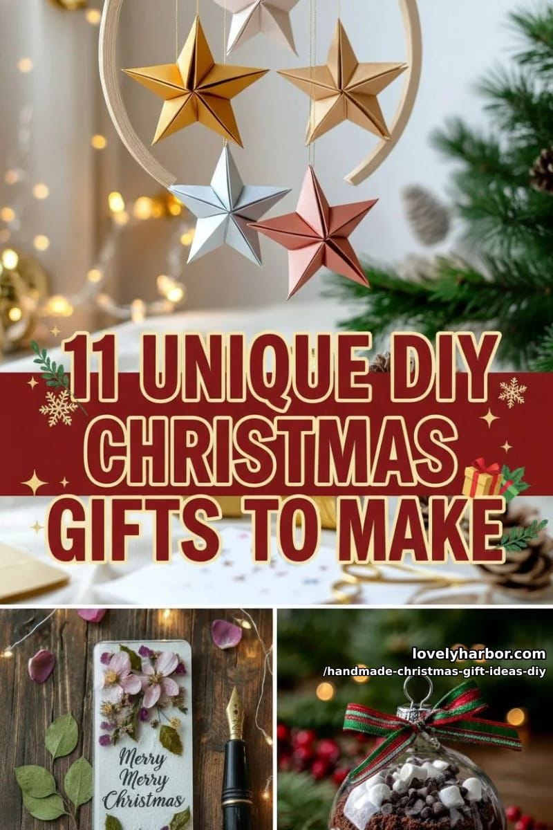 11 Unique DIY Christmas Gifts to Make This Year 36 handmade christmas gift ideas diy - Collage 35