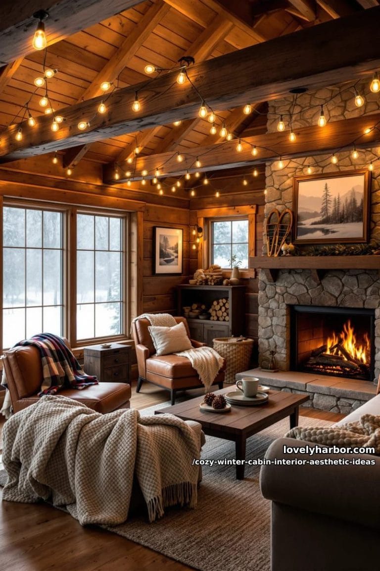 15 Cozy Winter Cabin Interior Ideas For An Aesthetic Retreat - Lovely