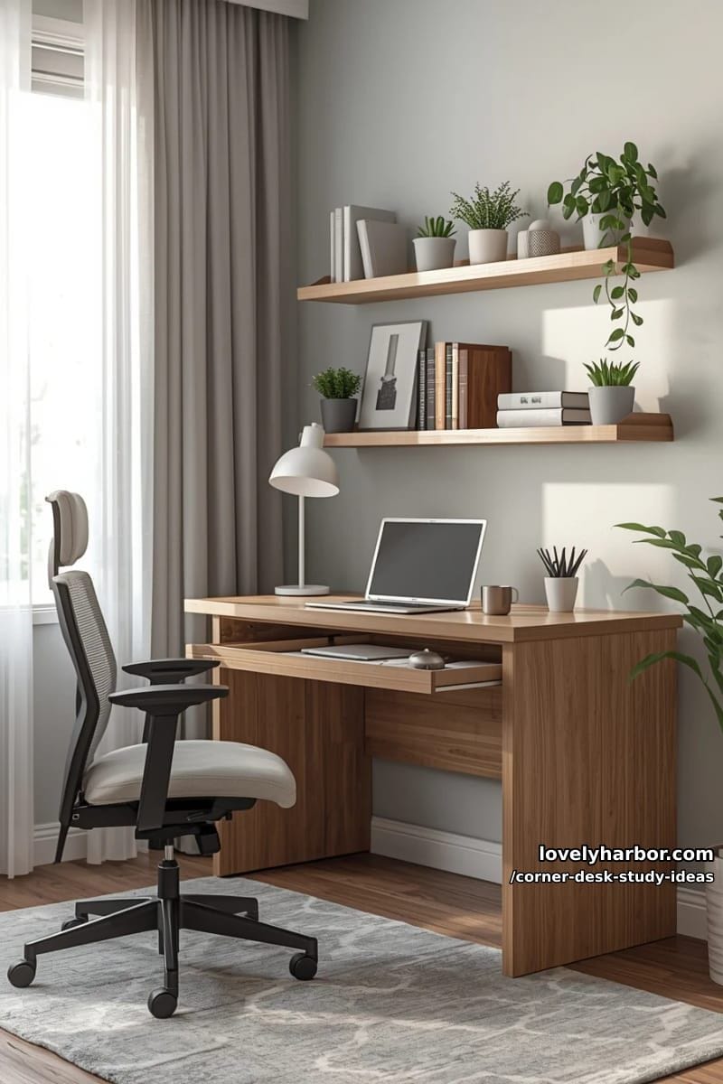 hidden storage: corner desk with lift-top desktop and secret compartments 1
