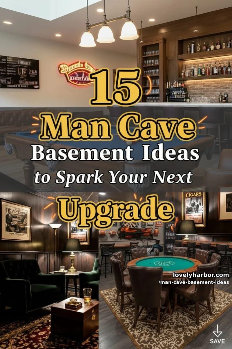 15 Man Cave Basement Ideas to Spark Your Next Upgrade 35 man cave basement ideas - Collage 34