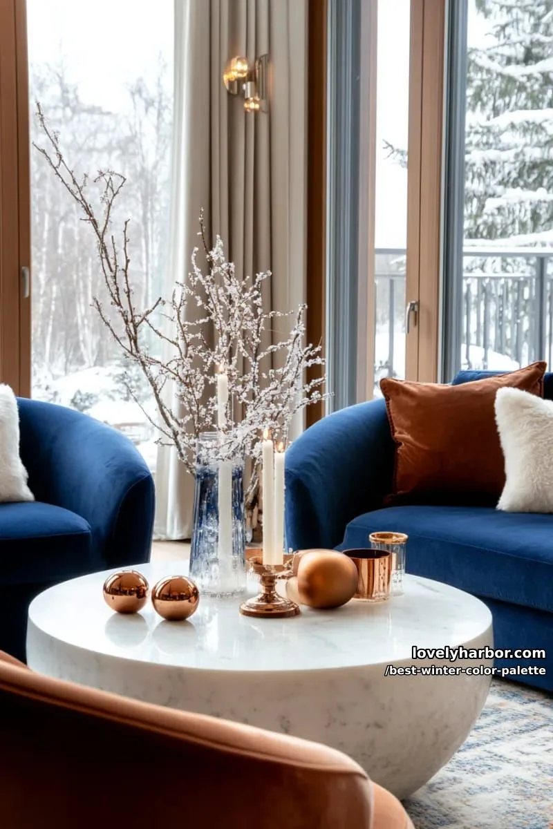 moody twilight blues with crisp white and mulberry red accents 1